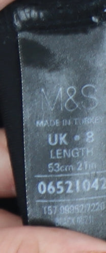 Marks and Spencer Women's Black Pencil Skirt Size 8