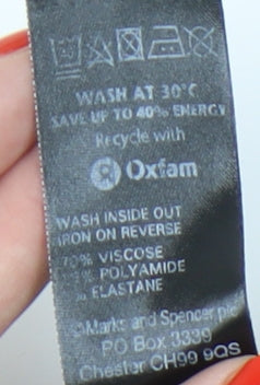 Marks and Spencer Women's Black Pencil Skirt Size 8