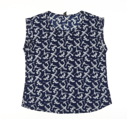 Womens UK Size 16 Izabel London Blue Basic Blouse