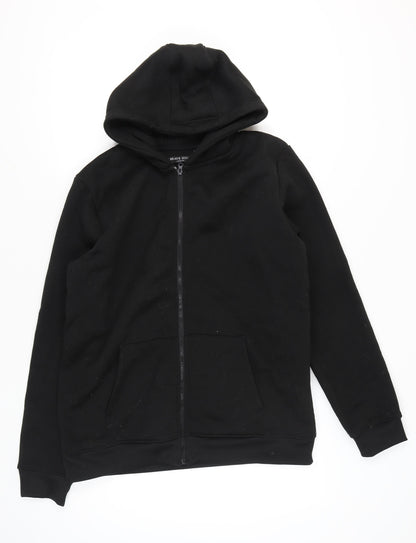 Mens UK Size XL Brave Soul Black Full Zip Hoodie
