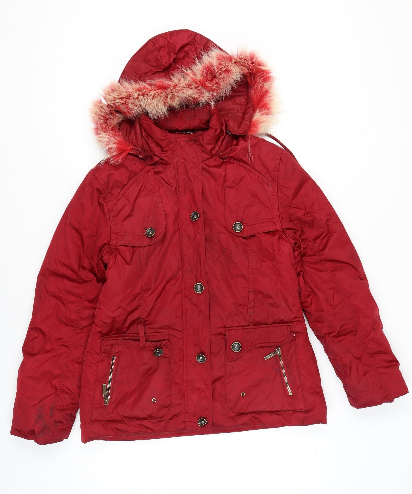 Tedi Style Red Parka Jacket, Women's 2XL, Winter Essential