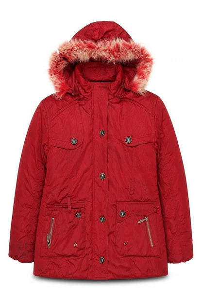 Tedi Style Red Parka Jacket, Women's 2XL, Winter Essential
