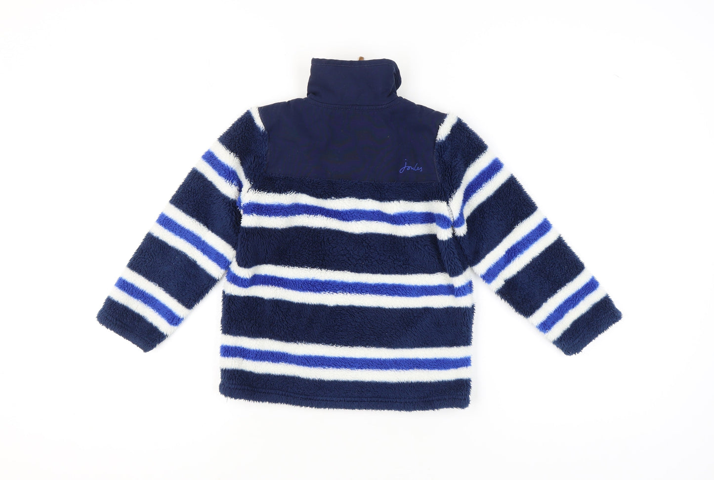 Joules Girls Blue Striped Pullover Sweatshirt 5-6 Years