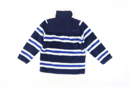 Joules Girls Blue Striped Pullover Sweatshirt 5-6 Years
