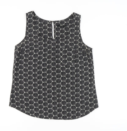 Womens UK Size 12 Oasis Black Basic Blouse