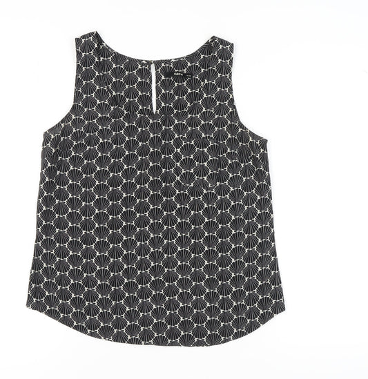 Womens UK Size 12 Oasis Black Basic Blouse