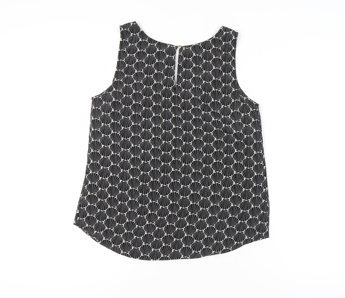 Womens UK Size 12 Oasis Black Basic Blouse