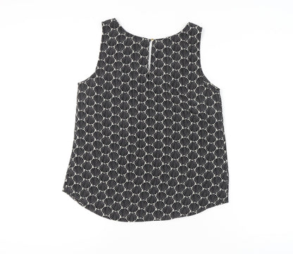 Womens UK Size 12 Oasis Black Basic Blouse