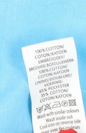 New Look Women's Blue Pleated Skirt Size 10