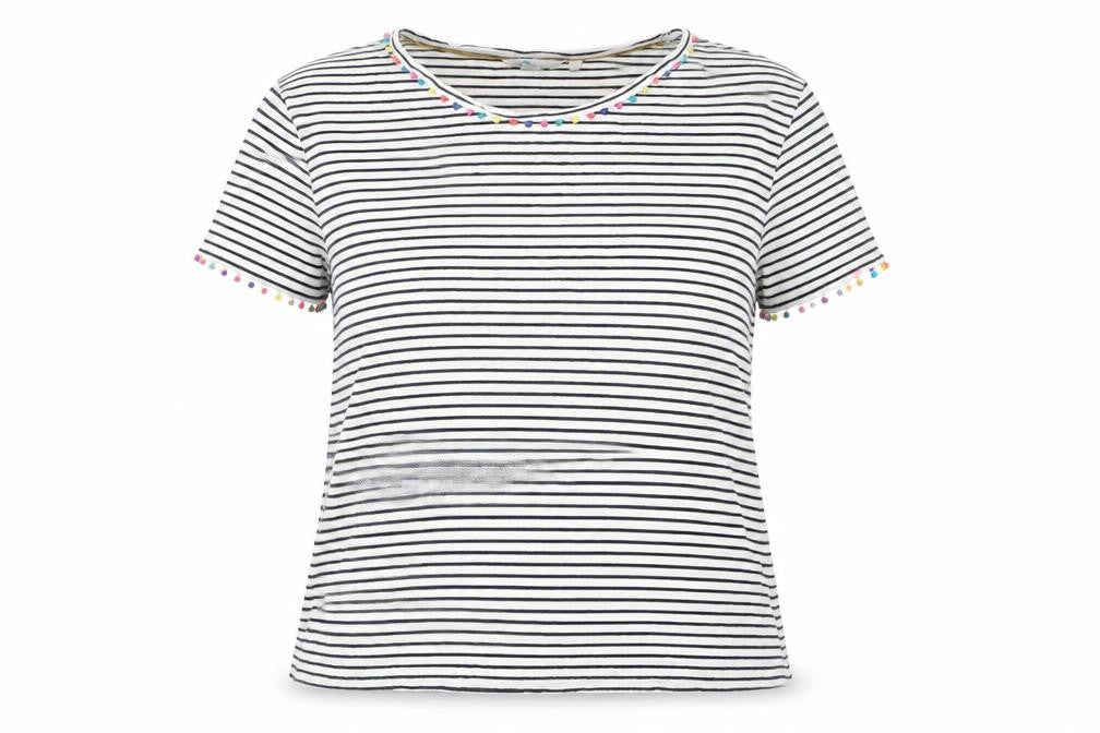 Womens UK Size XL Boden White Basic T-Shirt
