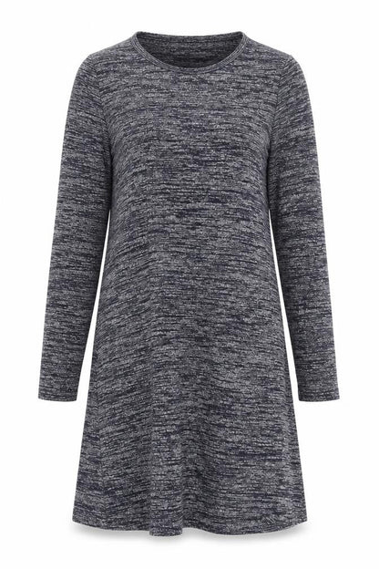 Gap Women's Grey Knit Long Sleeve Dress Size M