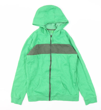 Mountain Warehouse Boys Green Full Zip Hoodie - 13 Years