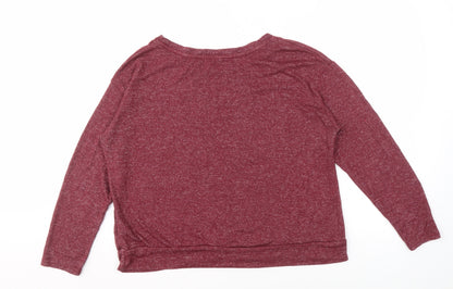 Harry Potter Women's Red Graphic Print T-Shirt L