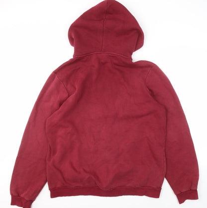 Hype Women's Red Full Zip Hoodie Size 18