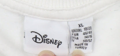 Womens UK Size 18 Disney White Pullover Sweatshirt