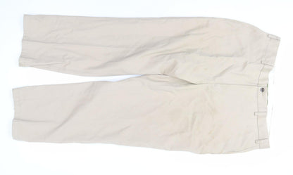 Orvis Men's Beige Trousers Size 36 Button Closure