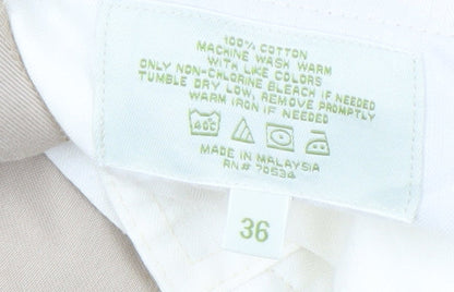 Orvis Men's Beige Trousers Size 36 Button Closure