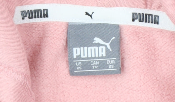 Puma Women's Pink XS Pullover Hoodie with Logo