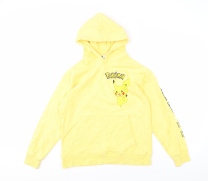 Zara Boys Yellow Pokémon Pikachu Pullover Hoodie, 11-12 Years
