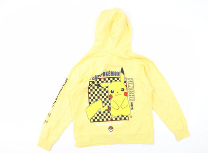 Zara Boys Yellow Pokémon Pikachu Pullover Hoodie, 11-12 Years