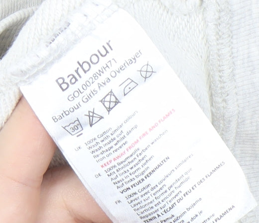 Barbour Girls White Bunny Graphic Sweatshirt S