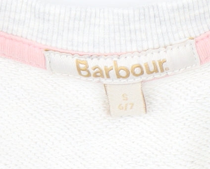Barbour Girls White Bunny Graphic Sweatshirt S