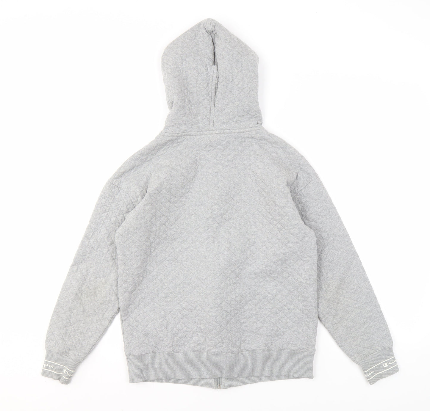 Mens UK Size S Champion Grey Full Zip Hoodie
