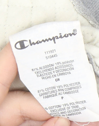 Mens UK Size S Champion Grey Full Zip Hoodie