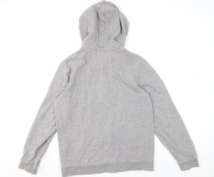 Mens UK Size L JACK & JONES Grey Full Zip Hoodie