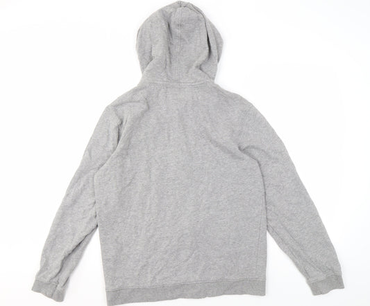 Mens UK Size L JACK & JONES Grey Full Zip Hoodie