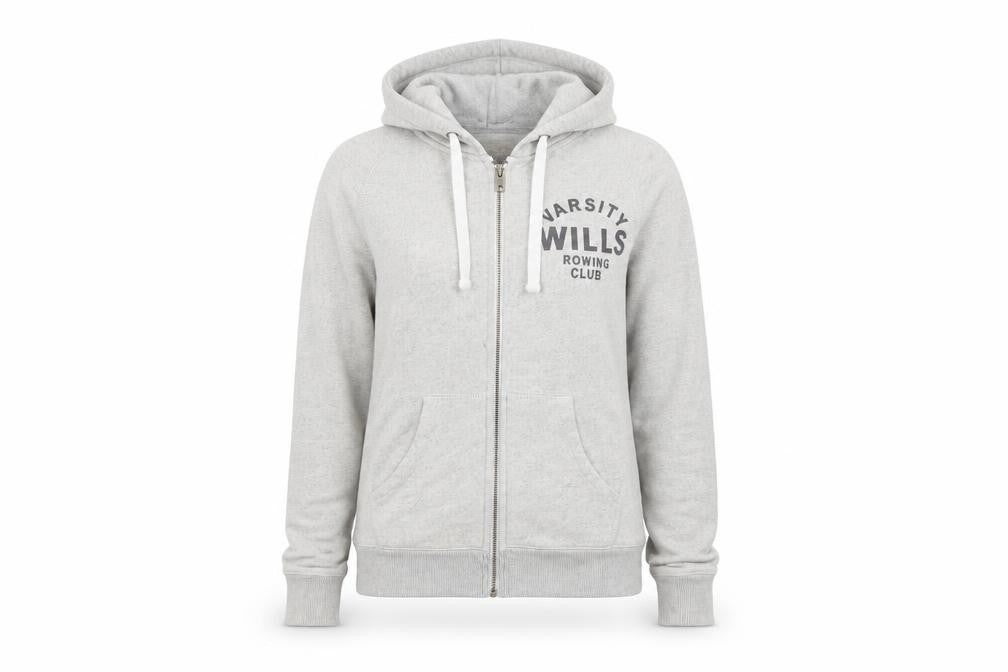 Womens UK Size 8 Jack Wills Grey Full Zip Hoodie