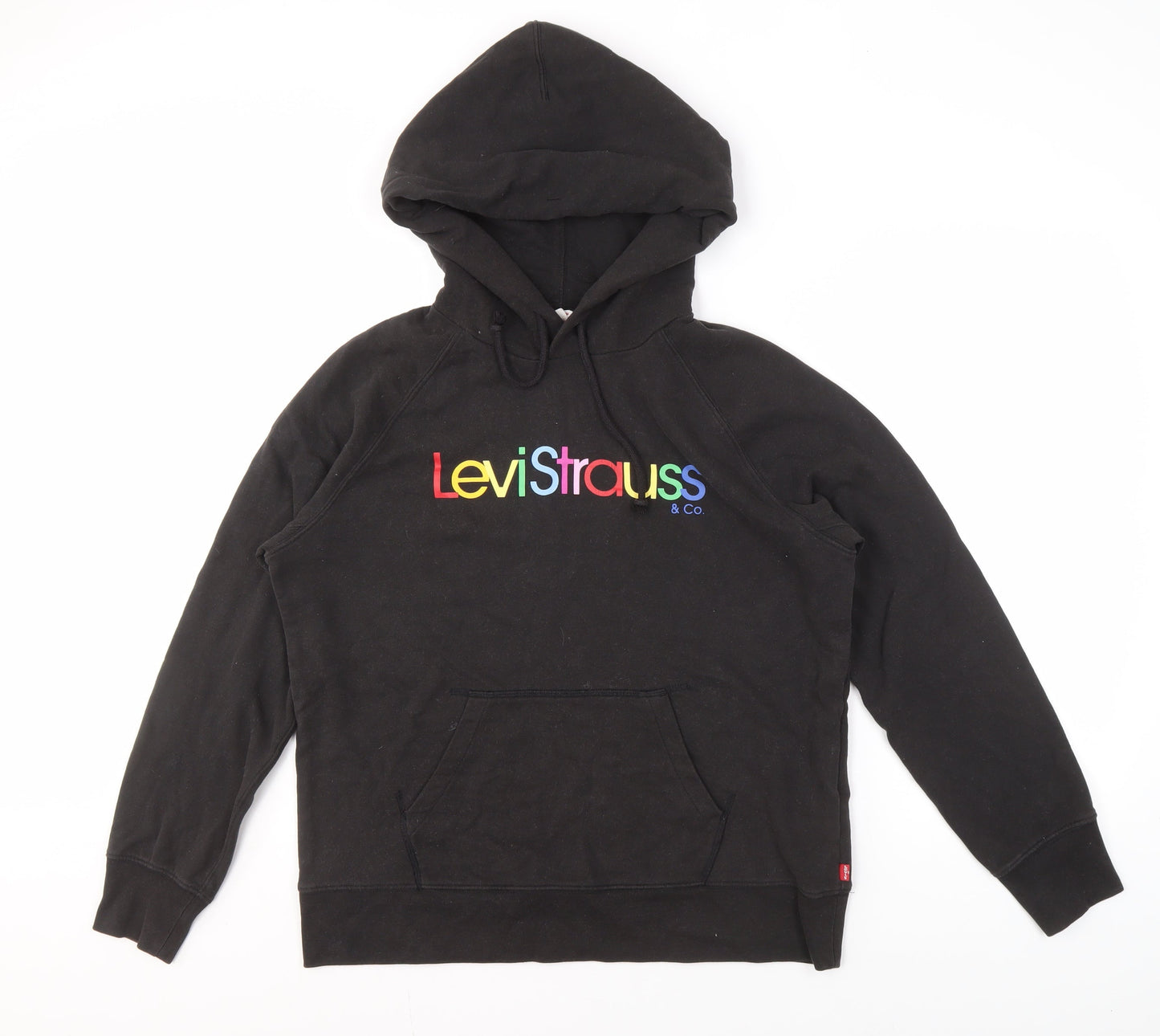 Mens UK Size M Levi's Black Pullover Hoodie