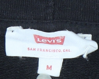 Mens UK Size M Levi's Black Pullover Hoodie