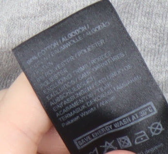 Mens UK Size XS IVY PARK Grey Pullover Sweatshirt