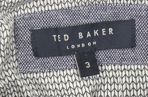 Ted Baker Men's Blue Polo Shirt Size 3