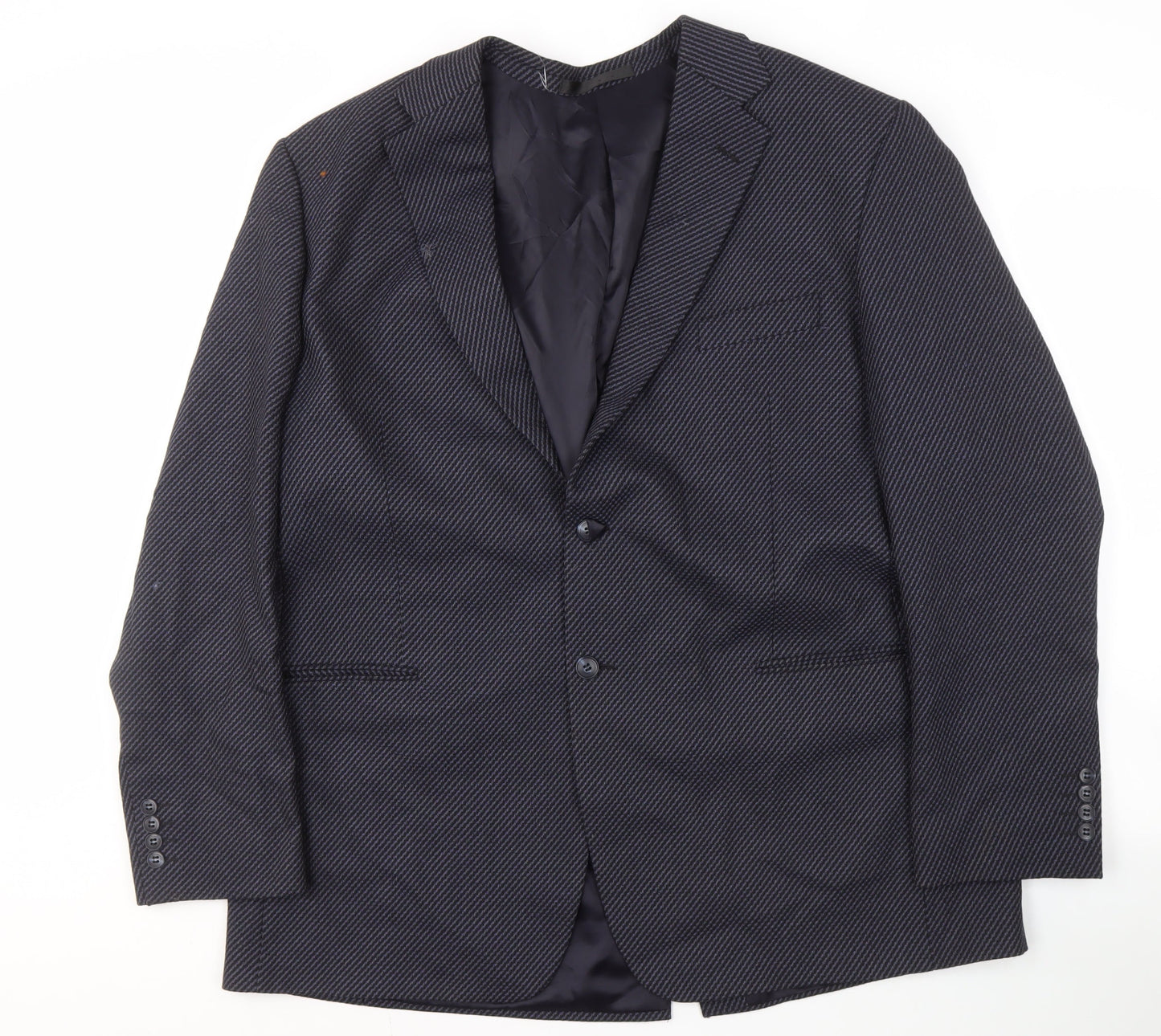 Mens UK Size 46 Marks & Spencer Regular Blue Suit Jacket
