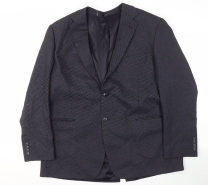 Mens UK Size 46 Marks & Spencer Regular Blue Suit Jacket