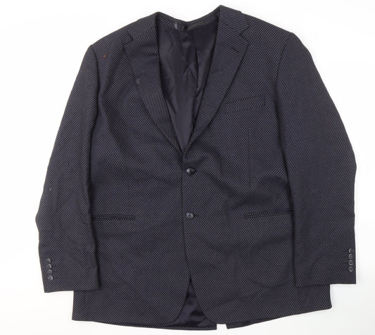 Mens UK Size 46 Marks & Spencer Regular Blue Suit Jacket