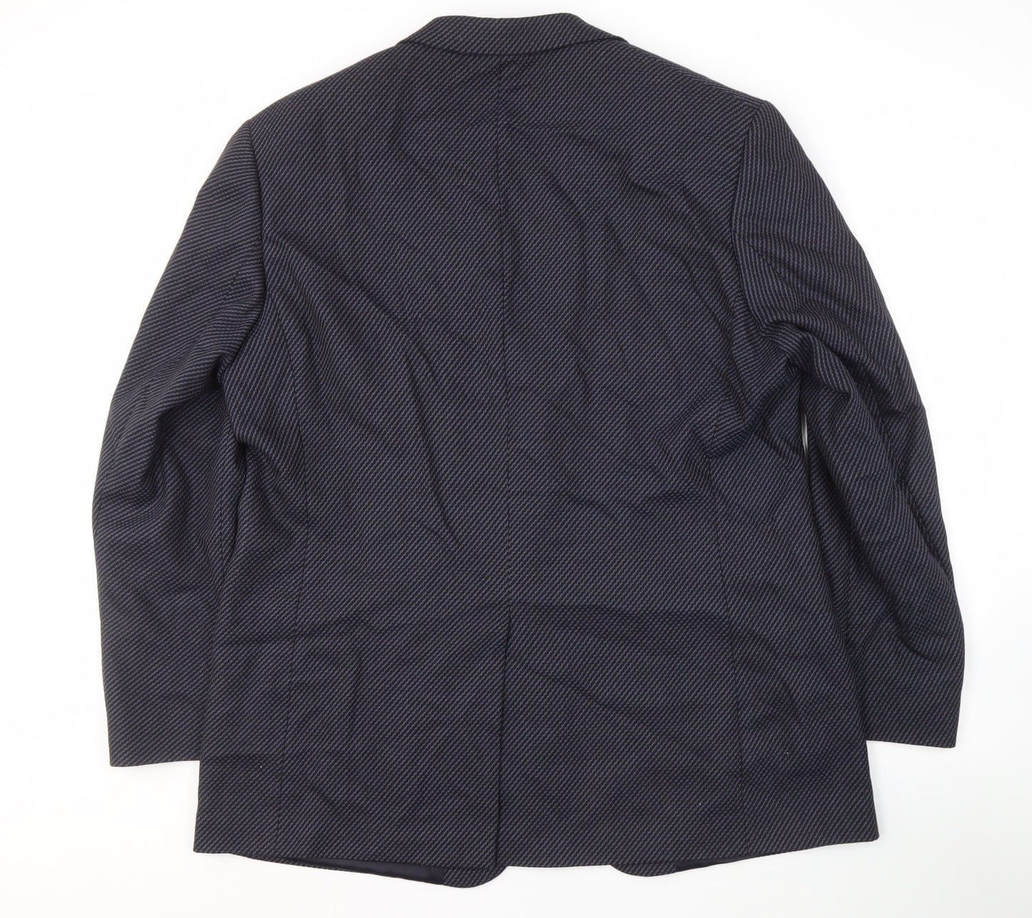 Mens UK Size 46 Marks & Spencer Regular Blue Suit Jacket