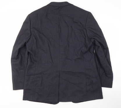 Mens UK Size 46 Marks & Spencer Regular Blue Suit Jacket