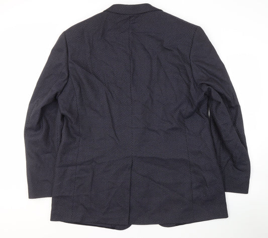 Mens UK Size 46 Marks & Spencer Regular Blue Suit Jacket