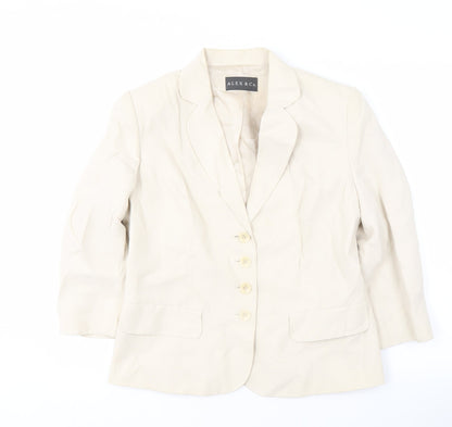 Womens UK Size 12 Alex & Co. Regular Ivory Blazer