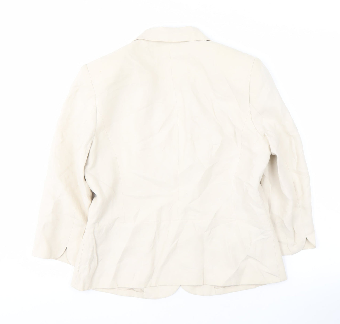 Womens UK Size 12 Alex & Co. Regular Ivory Blazer