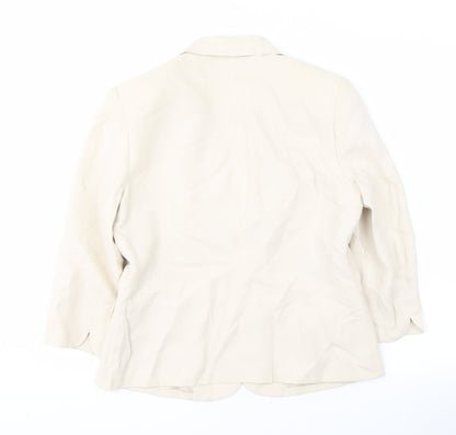 Womens UK Size 12 Alex & Co. Regular Ivory Blazer