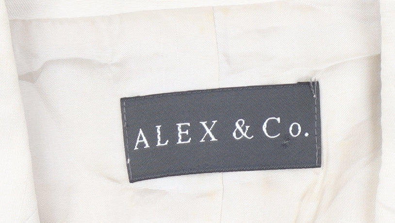 Womens UK Size 12 Alex & Co. Regular Ivory Blazer