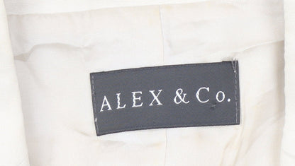 Womens UK Size 12 Alex & Co. Regular Ivory Blazer