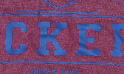 Kickers Men's Red Graphic Print T-Shirt, Size L