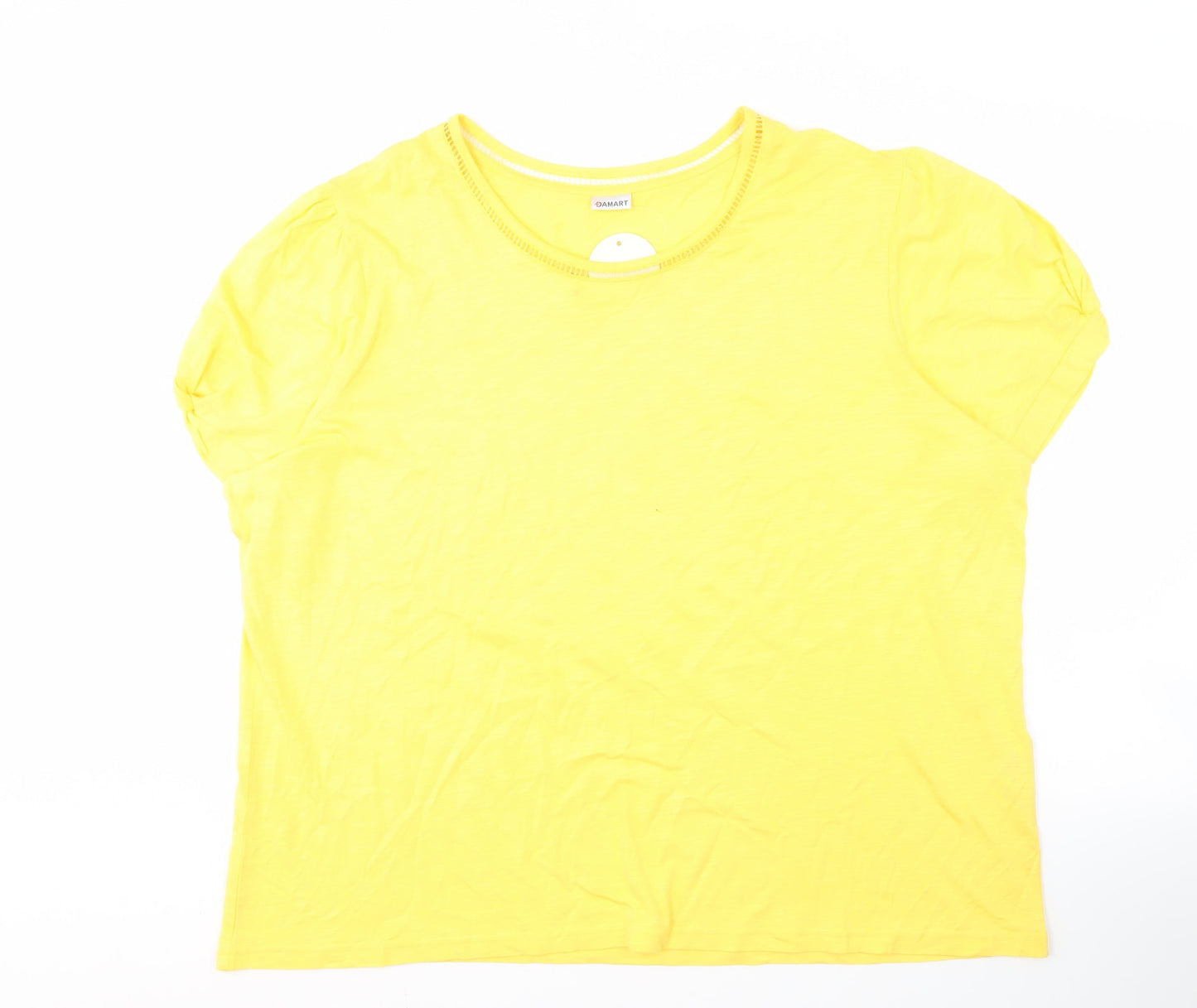 Damart Women's Yellow T-Shirt, Plus Size 26/28