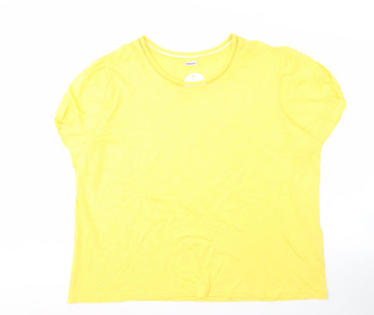 Damart Women's Yellow T-Shirt, Plus Size 26/28