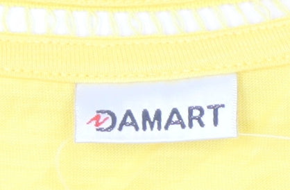 Damart Women's Yellow T-Shirt, Plus Size 26/28